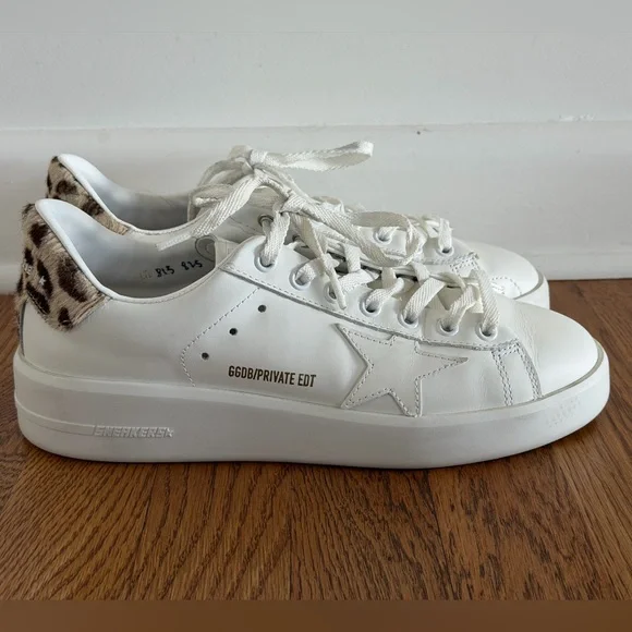 Golden Goose PureStar sneaker with leopard-print calf hair LTD edition size 38 - Picture 2 of 7